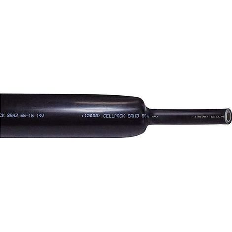 Dickwandiger Schrumpfschlauch mit Klebstoff, schwarz, SRH3 130-34 1000 mm, 144863 (1/2)