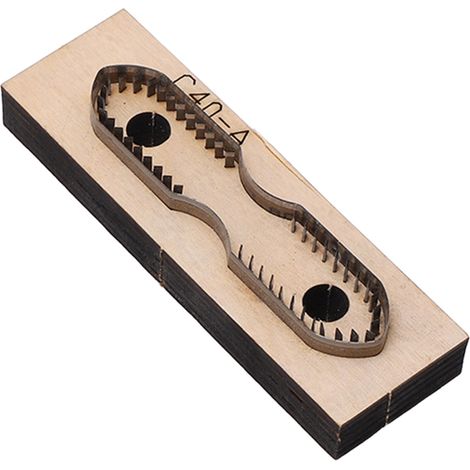 Plaque de découpe en cuir C40, base en bois épais, acier au carbone durable pour scrapbooking et travail du cuir (1/5)