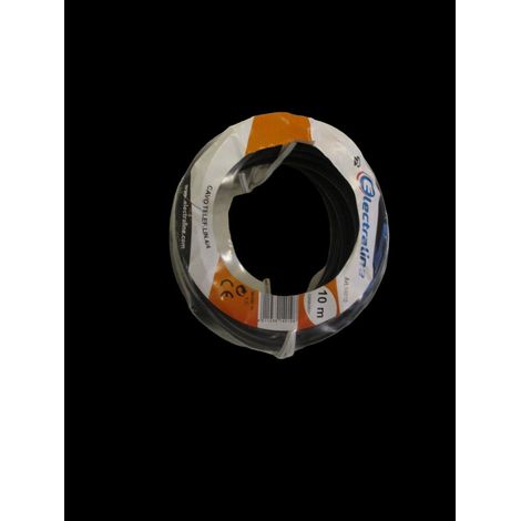 CAVO TELEFONICO PIATTO 4/4 NERO 10M (1/2)
