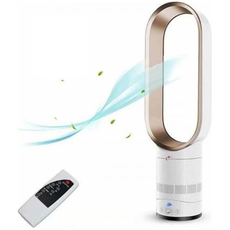 16-inch bladeless tower fan – Quiet with 3 speeds – Remote control up to 6m – Child-safe design (1/5)