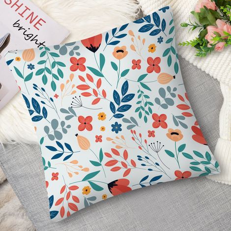 Housse de Coussin with fleurs jaunes, ensoleillé (1/5)
