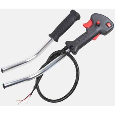 Ensemble de rechange pour interrupteur d'accélérateur et poignée, spécialement conçu pour les tronçonneuses coudées, longueur totale 100 cm, compatible avec les commandes de différents modèles de tron