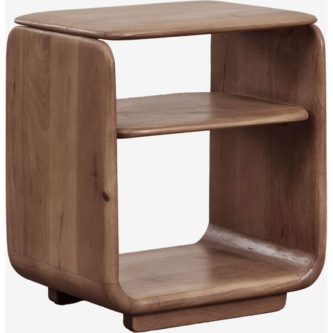 SKLUM Rechteckiger Beistelltisch 40x30 cm aus Tinsley-Holz              Akazienbraun dunkel                     