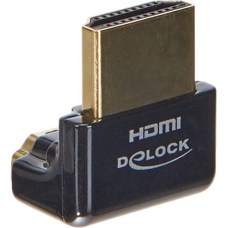 Adaptateur HDMI - DeLOCK - 65662 - HDMI (F) vers HDMI (M) - Connecteur à 90° - Support 4K
