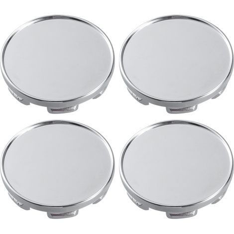 Stück 53 mm silberne Felgennabenkappen mit 6 Clips