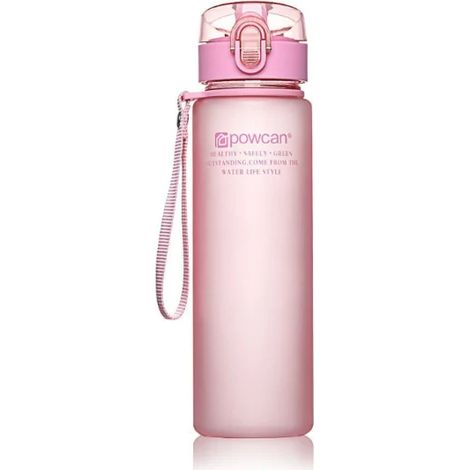 Bouteille d'eau sans BPA Bouteille d'eau de sport en plein air Rose 400 ml