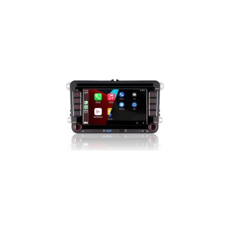 Autoradio Double din Compatible avec CarPlay sans Fil Android Auto avec 7 Pouces IPS Bluetooth/FM/AM Radio/USB/Puissance élevée pour VW Golf 5 6 Passat Jetta Caddy EOS T5 Tiguan Touran CC Polo
