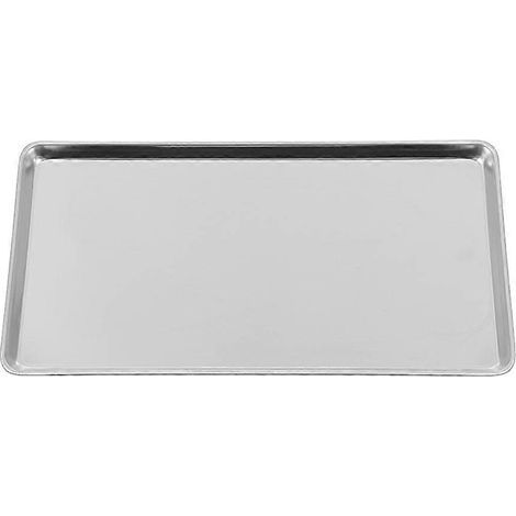 Japanische Edelstahlplatte zum Dämpfen von Reisnudeln, ideal für Restaurants und Hotels. – 35 x 25 x 1,5 cm – Silber (1/4)