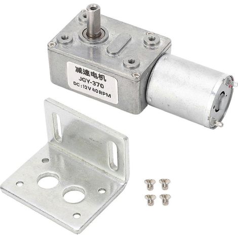 12-mm-Gleichstrom-Getriebemotor mit Einzelwelle, selbsthemmend, reversibel, 12 V DC, Schneckengetriebe, Drehzahlreduzierung, 40 U/min