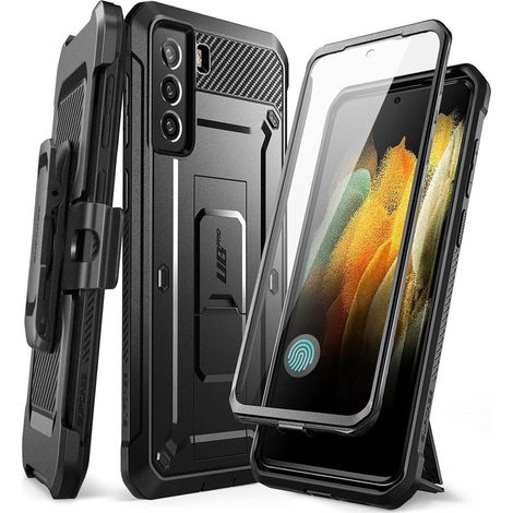 Coque intégrale antichoc avec béquille et clip ceinture pour Samsung S21 FE 5G (1/5)