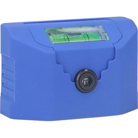 Marqueur laser multifonctionnel à lignes croisées, mini laser de niveau grand angle 120°, batterie intégrée, bleu (1/5)
