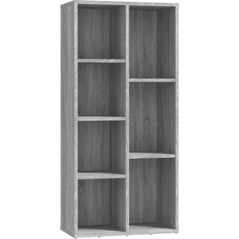 Maison Exclusive - Bücherschrank Grau Sonoma 50x25x106 cm
