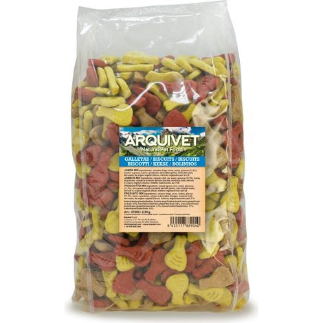 ARQUIVET Biscotti per Cani 'Prosciutto Mix' - 2,5 kg - Snack per Cani (1/5)