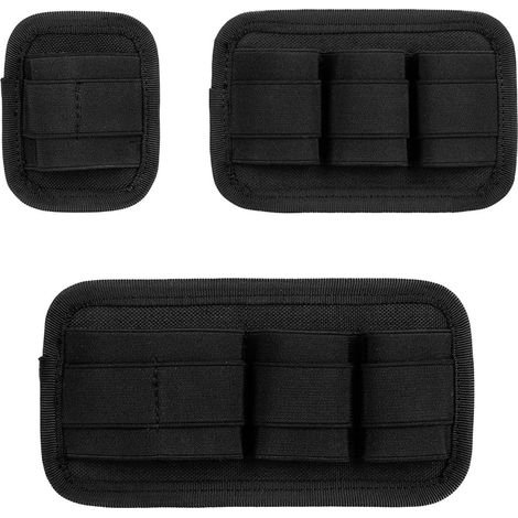 Aufbewahrungstasche mit elastischem Einsatz, Rucksackzubehör, modulares Panel, elastischer Ring, Schutzhülle für Taschenlampe, Stift, Ausrüstung, Schwarz (1/5)