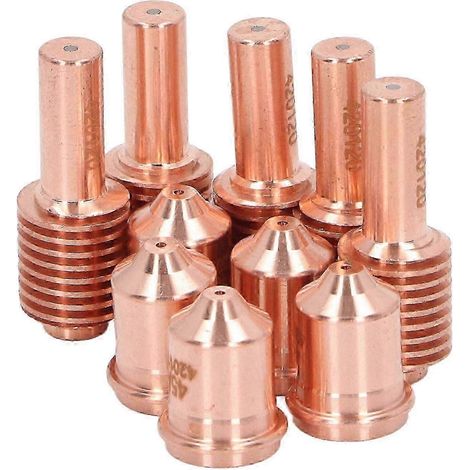 Kit de 10 électrodes plasma (buses) 420118/420120, consommables de rechange pour torche de découpe PMX 30XP. (1/4)