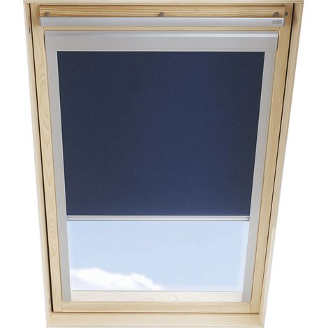 Store occultant pour fenêtre de toit VELUX, S08, 608, 10 Bleu Foncé