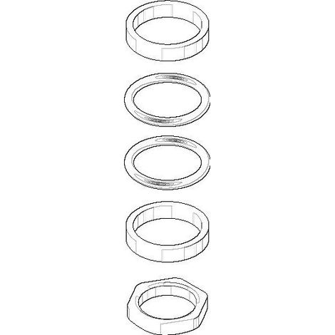 Dornbracht Befestigung Verteiler, 1/2" und 3/4", 9023100120090