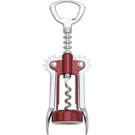 Cavatappi alato in lega di zinco di alta qualità, apribottiglie multifunzionale per birra e bevande analcoliche con impugnatura ergonomica, cavatappi per gli amanti del vino - ancoraggi a manicotto (1/5)