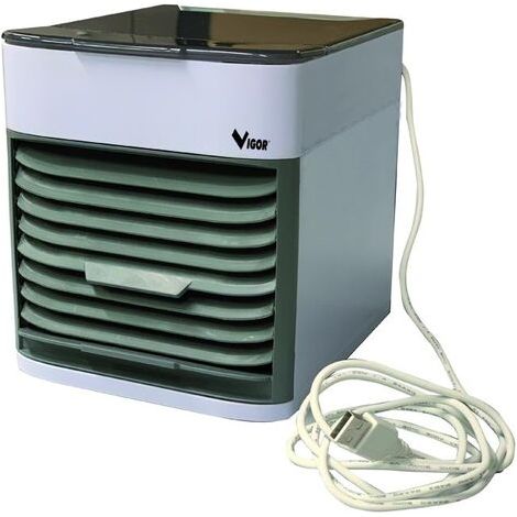 Vigor 99260-15 Windy Raffreddatore Portatile 3in1 Raffrescamento Umidificazione Purificazione USB 600 ml 3 Velocita' LED Multicolore (1/5)