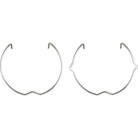 Lot de 20 clips de fermeture à ressort MR16 GU10 49-52 mm de diamètre Clips de boucle à anneau de retour à ressort LED ampoules Downlight (1/5)