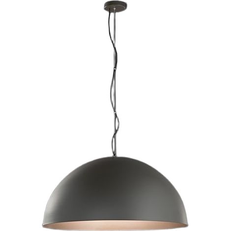 Suspension En Métal 10S48562 Couleur Gris Métallisé Et Marron Métallisé, Structure En Acier, Plafonnier Au Design Moderne De La Marque Perenz (1/2)