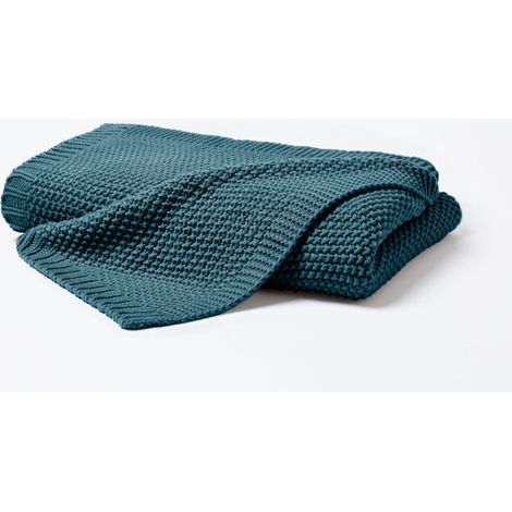 Vario Strickdecke smaragd, 130 x 170 cm Decke (1/2)
