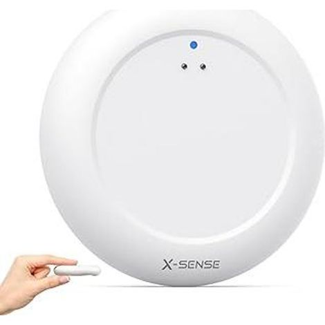 Détecteur d'eau Wi-Fi X-Sense, détecteur d'eau intelligent avec alertes via application (2,4 GHz uniquement), étanche (IP67), capteur d'eau sans fil pour cuisine, salle de bain, sous-sol, station de b
