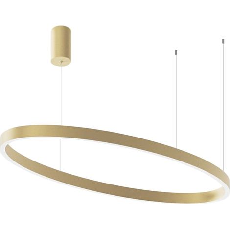 Lampadario classico gea luce criseide s1g ovale fcrso9o led oro alluminio silicone