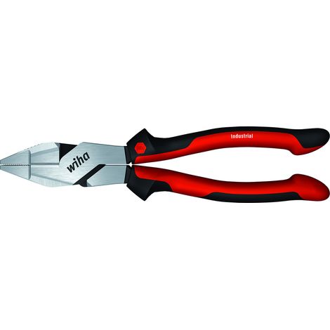 Wiha Pince universelle Industrial avec DynamicJoint® avec taillant extra long 250 mm, 10" (40927)