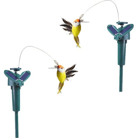 Colibri Solaire - 2 Pièces Flottantes En ABS, 1388 Cm, Réaliste Et Anti-Insectes Pour Extérieur, Jardin, Patio Et Anti-Mouche (1/5)