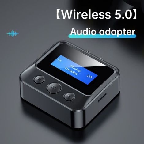 1 Adaptateur audio Bluetooth 5.0, récepteur sans fil RCA 3.5mm, pour voiture maison (1/3)