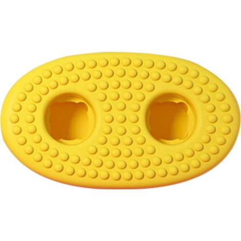 Sous-verre flottant en silicone pour piscine, support de verre pour boissons, accessoire aquatique, jaune (1/5)