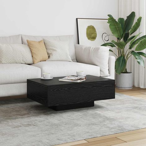 Couchtisch Schwarz Eichen-Optik 85 x 55 x 31 cm