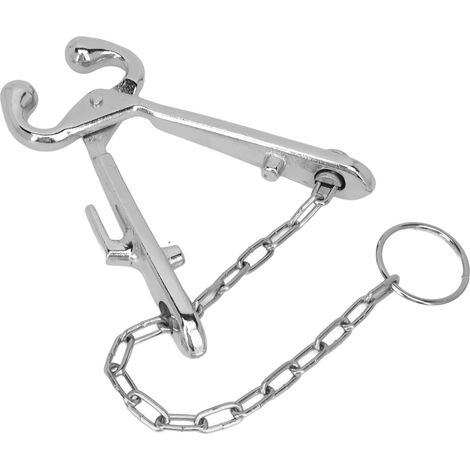 Pince à museau pour bovins en acier inoxydable avec outil de traction de chaîne pour ferme, ranch et vétérinaire (1/5)