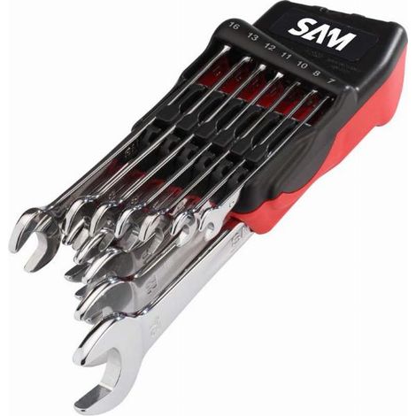 Set di 12 chiavi combinate da 7 a 24 mm su SAM - 50NJ12