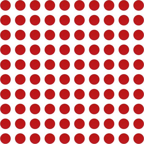 100x Cache vis adhésif Autocollant diamètre 14 mm Protection Bouchon Trou obturateur Meuble Table Chaise Maison, Rouge feu (1/3)