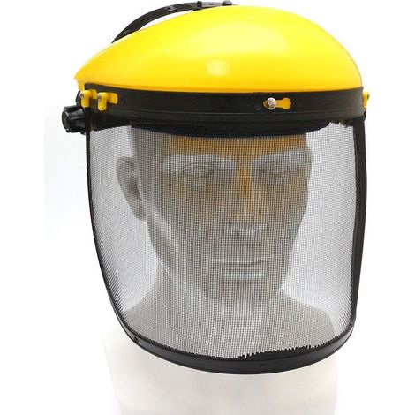 Mascarilla ajustable de malla de acero para proteger la cara y la frente. (1/4)