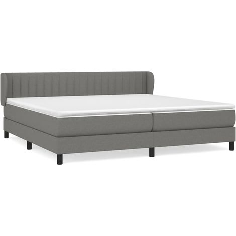 Maison Exclusive - Boxspringbett mit Matratze Dunkelgrau 200x200 (1/5)