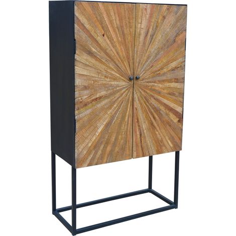 Madira-Armoire avec 2 portes en bois de manguier