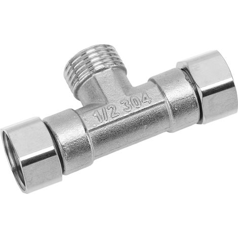 3-Wege-Rohrverschraubung aus Edelstahl 304, Schlauchverbinder, G1/2-Adapter, zentrales Außengewinde, für Wasser und Luft (1/5)