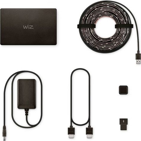 [GEBRAUCHT] B-Ware WiZ LED Streifen Set Lichtband Sync Box Starter Kit Schwarz 260 cm EU RGB CCT789 (1/2)
