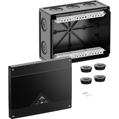 Spelsberg Boîte de dérivation, indice de protection IP66/IP67/IP69, max. 25², résistance aux chocs IK09, classe de protection II, Ui 690V AC, Ui 690V DC, DLG, DNV, VDE, sans halogène, 42502001
