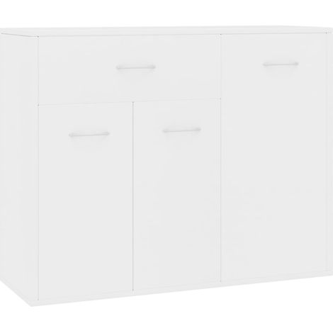 Credenza buffet cassettiera mobile contenitore organizer cucina soggiorno soggiorno 88 x 30 x 70 cm derivati del legno bianco 020030525