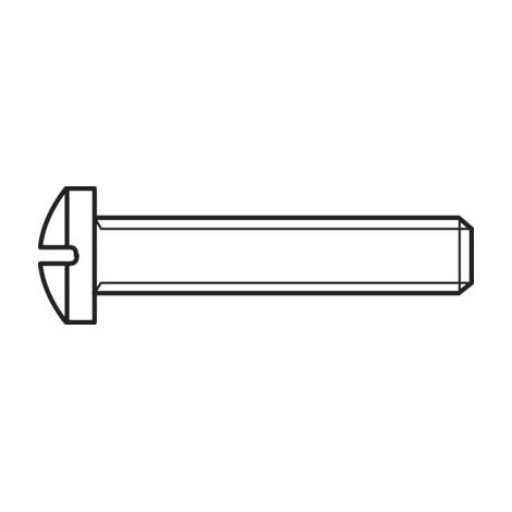 Vis à tête bombée TOOLCRAFT 815381 100 pc(s) M3 16 mm tête bombée cruciforme acier N/A C93269 (1/2)