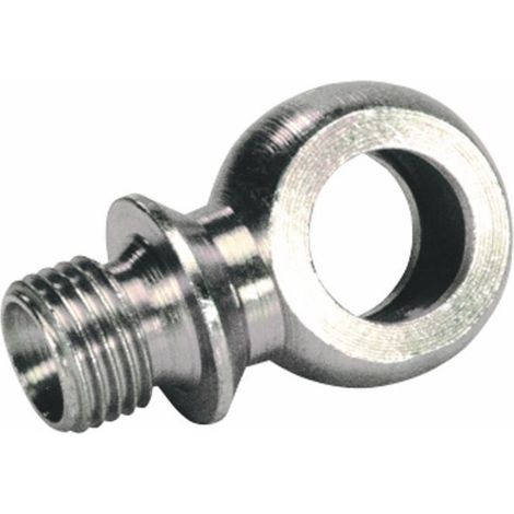 Raccord banjo collerette fileté mâle 1/4" oeil 1/4" (Lot de 2)