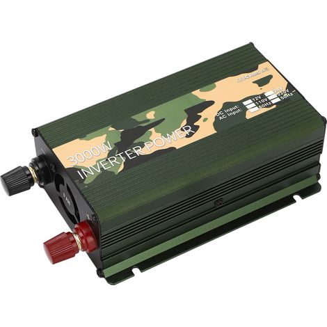 3000-W-Sinus-Wechselrichter (24 V DC auf 110 V AC), Solarwechselrichter mit USB-Anschluss und 60-Hz-Ausgang (1/5)