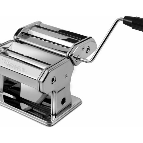 Reber P004 Machine Manuelle pour Pâtes à Double Coupe en Acier Inoxydable 8 Épaisseurs