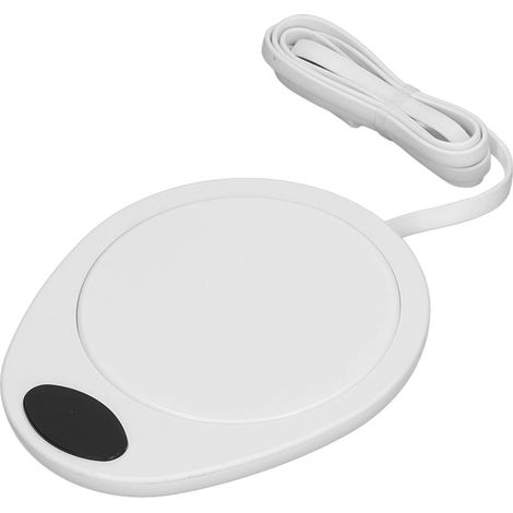 Chauffe-tasse USB à température constante, étanche et réglable, plaque chauffante électrique pour tasses à café en céramique, blanc (1/5)