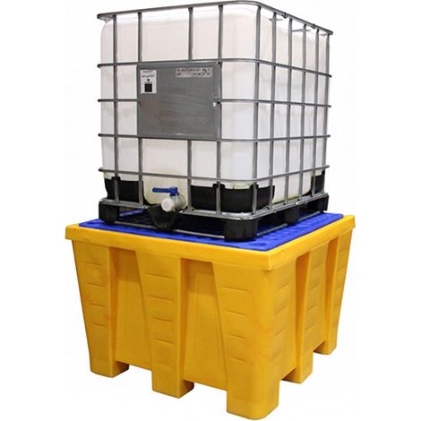 Palette de rétention - 1 cuve - Charge max 2000kg - 1200 litres - MRP1200006F
