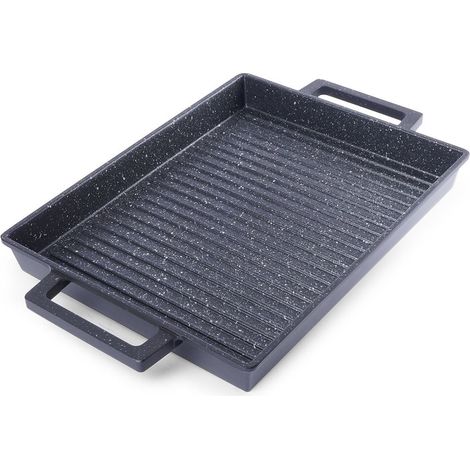 Placa de parrilla versatil estufa parrilla y horno con antiadherente